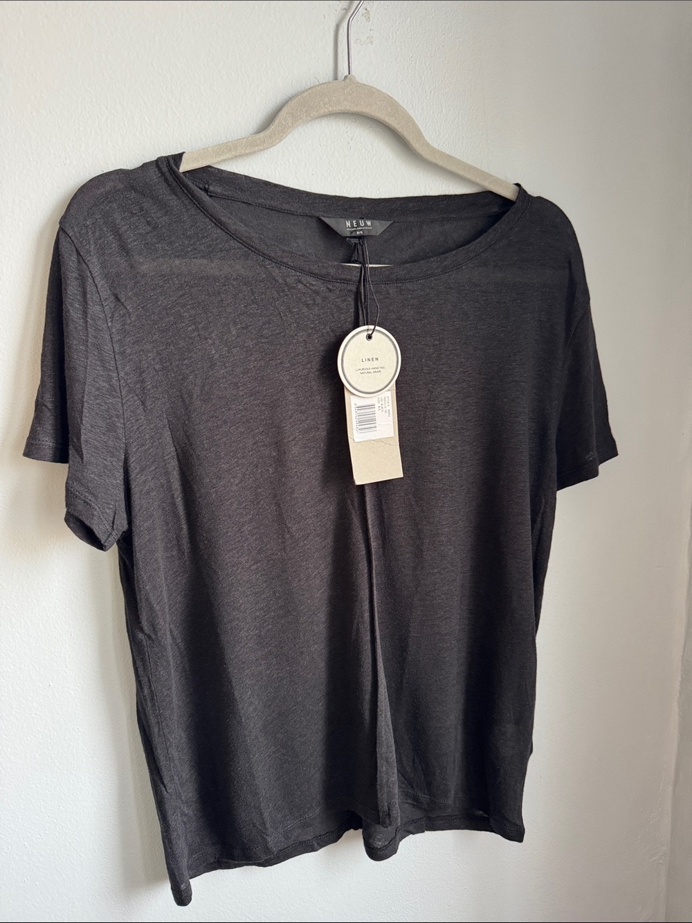 NEUW Frenchie Black Crewneck Tee